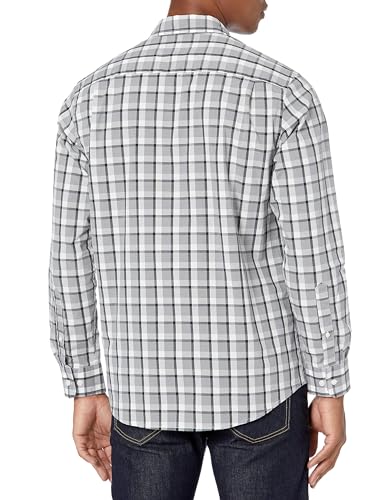 Image of Amazon Essentials Men's Regular-Fit Long-Sleeve Casual Poplin Shirt, Button Front, Business Casual, Collared