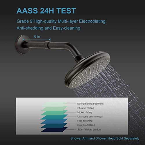 Offo Shower Head Extension Arm, Oil Rubbed Bronze 6 Inches Shower Arm Extension Shower Head Extender Made Of 304 Stainless Steel Shower Pipe Extension #TOP4
