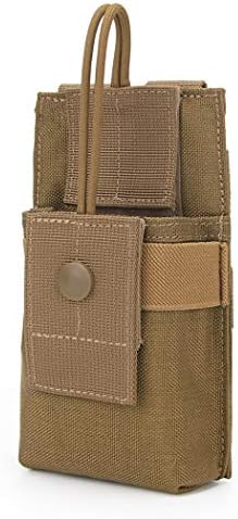 AOUTACC Molle Short Radio Pouch, Nylon Molle Tactical Radio Holder Case for BaoFeng UV-5R UV82 (T)