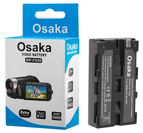 Image of Osaka LED Video Light OS 576 Slim with 8000 mAH F750 Battery & Ultra Fast Charger for All DSLR and Video Cameras and YouTube Video Shooting