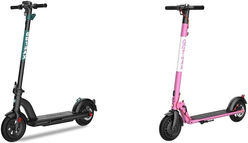 Gotrax Gmax Ultra Electric Scooter, 10" Pneumatic Tire, Max 45 Mile & 20Mph Speed & GXL V2 Electric Scooter for Adult, 8.5" Solid Tire Max 12 Mile 15.5Mph Speed Powered