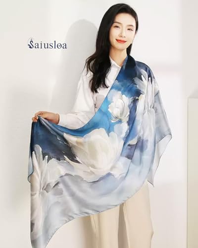 Saiusloa Dress Scarves Shawl Wraps Long Silky Scarf for Women Dressy Fashion Lightweight for Decorative Formal Evening Gowns-1035