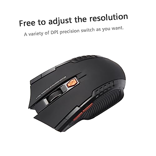 Ratón inalámbrico para evitar cables en PC de escritorio y portátil con receptor USB 3