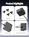 Charger Fit for Asus Laptop, Replacement for Vivobook, Zenbook, Chromebook Notebook Computer AC Adapter Charging Cord 65W, 45W, 33W