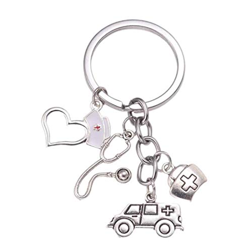 DonJordi Schlüsselanhänger Pflege - Geschenk für Ärzte, Pfleger und Krankenschwester aus Metall Cover
