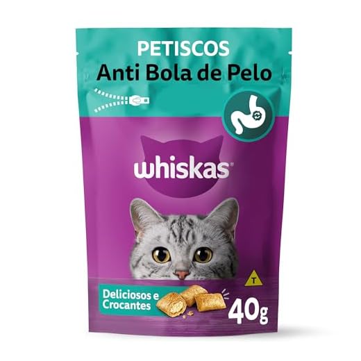 Petisco Whiskas Anti Bola de Pelo Para Gatos Adultos 40 g