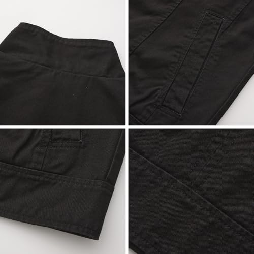 Mens Casual Washed Cotton Military Jacket Warm Canvas Windbreaker4