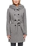 Knopfleiste s.Oliver Damen 04.899.52.6004 Mantel, Grau (Grey Melange 9400), (Herstellergröße: 42)