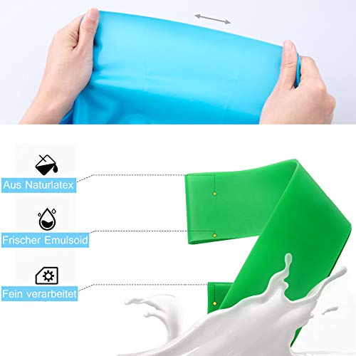 Omew - 2 fasce elastiche per esercizi, lunghezza