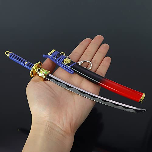 Game Valorant Martial Arts Weapon Models Action Figure Game Collection Desk Room Decoration Backpack Pendant Gift (Valorant Onimaru Kunitsuna Katana Knife) #TOP1