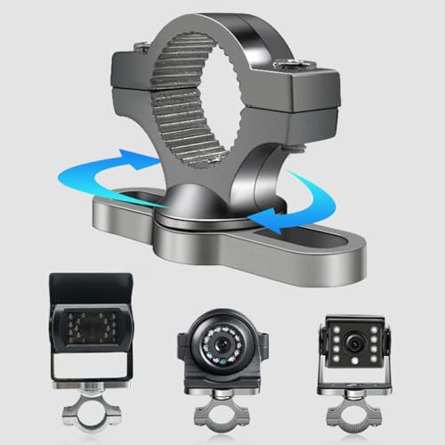 Image of Vehicle Backup Camera Aluminum alloy 360Degree Rotative Mount Bracket holder For Truck Exterior Arm Side view Mirrior Camera Reverse Camera for SUV,RV,Trailer,Motercycle, bicycle Heavy Duty Trucks