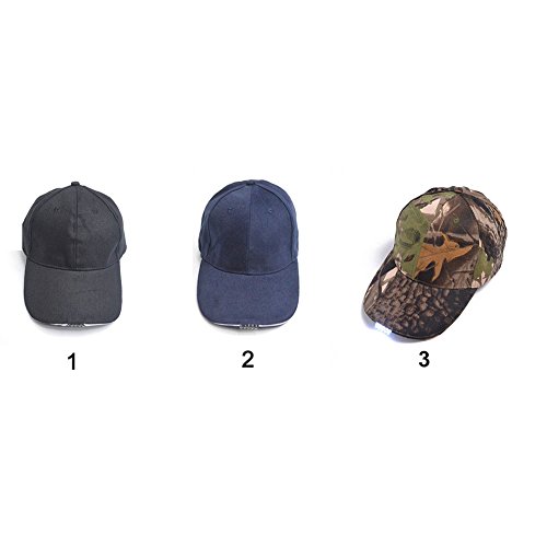 ALEOHALTER Berretto da baseball con LED a mani