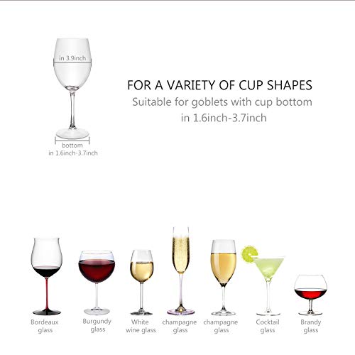 Mornon 3 Rows Wine Glass Holder Under Shelf - Metal Wine Glass Rack, Hanging Stemware Rack, Metal Wine Glasses Hanger For Cabinet Kitchen Bar Décor, Wine Glass Holder Storage, Brown #TOP2