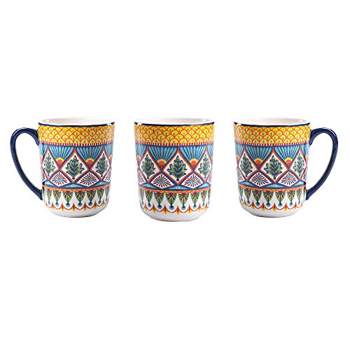 Bico Havana Ceramic Coffee Mugs Set of 4, 16 oz Large Tea Cups with Handle, Aesthetic Latte Mugs for Cappuccino Cocoa, Lead-Free, Dishwasher and Microwave Safe, Housewarming Gift by Bico - Image 3