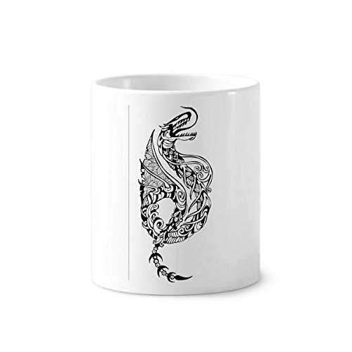 Tasse blanche en céramique Dragon de Chine 350ml pour stylo et brosse à dents