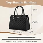 RAINSMORE Purses for Women Top-Handle Leather Handbag Waterproof Small Purses for Women Crossbody Anti Theft Tote Purse