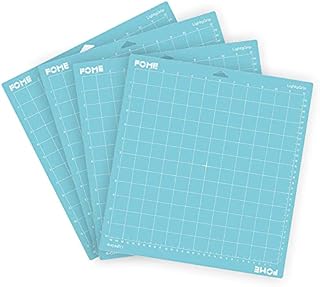 Cutting Mat for Cricut, FOME 4PCS Light Grip Cutting Mat 12x12 inch Light Adhesive Sticky Quilting Replacement Cut Mats for Cricut Maker 3/Maker/Explore 3/Air 2/Air/One