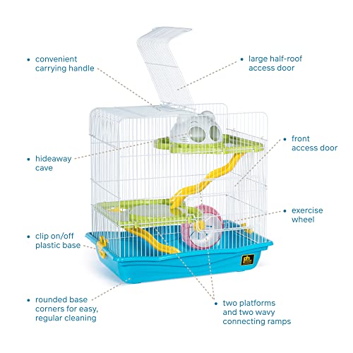 Prevue Pet Products SP2004BL Hamster Haven, Medium, Blue - Thumbnail 3