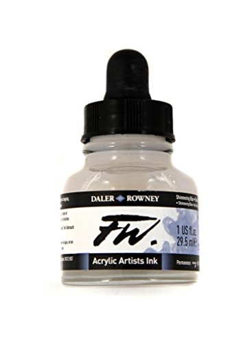 Image of Daler Rowney FW Artists Acrylic Ink 29.5 ML Pot - Shimmering Blue