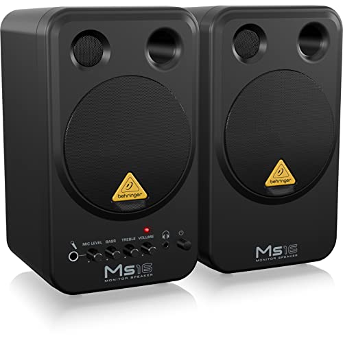 Image of Behringer Ms16 RCA Active Personal Woofer Monitor System, Black