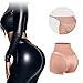 RYUNMP Silicone Butt Crossdressing Hiding Panty Crossdresser Butt Drag Queen Men's Underwear for Cosplay (US, Alpha, Medium, Large, Regular, Regular, Ivory white)