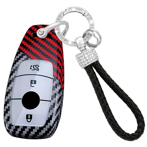 Coque de clé carbone Mercedes Benz Classe E S W213 drapeau américain cadeau