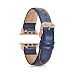 Watch Bands 38mm Women - Watch Bands Women - Watch Band 40mm Series 4 - Watch Band Leather - Leather Watch Band - Rose Gold Watch Band - Womens Watch Band - Dark Blue Shimmer - 1302
