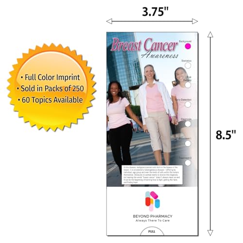 ZOCO - Tabela de slides de conscientização do câncer de mama - Item promocional personalizado (pacot