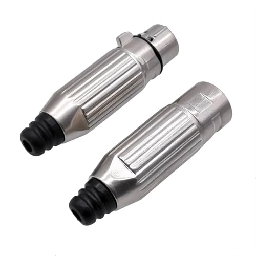Conector XLR hembra con enchufe de 3 pines para sistemas de sonido y megafonía 4