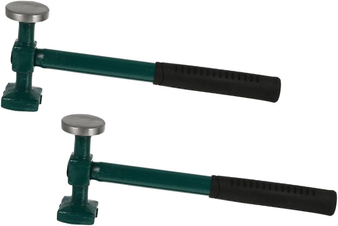 Alipis 2pcs Body Panel Hammer Precision Sheet Metal Tools for Auto Ergonomic Handle Dent Removal Mallet for Vehicle Restoration