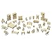 Nouveau puzzle de meubles en bois 3D, maison de poupée puzzle miniature jouets-bricolage artisanat coloriage assemblage kits de modèle de construction, jeu de Casse-tête IQ, cadeaux pour enfants adole