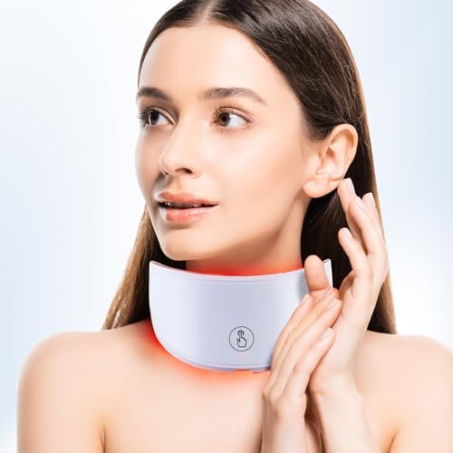 Cordless Beauty Neck Mask, 7 Colors LED Neck Mask, Firming Device...
