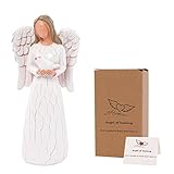 🕊️【Dekoratives Ornament für Zuhause】 - Engel der Figur ist ein schönes Emblem, um die Stimmung zu heben oder Mutter, Vater, Großmutter oder Liebhabern und Freunden Trost zu spenden. Der Schutzengel ist Teil einer einzigartigen Sammlung von handbemalten Figuren. Ideale Dekorationen in Schlafzimmer, Zuhause, Küche, Bar, Café, Regal, Tisch, Restaurant, Hochzeit, Weihnachten, Party und anderen Orten.