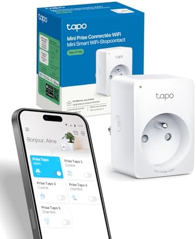 Tapo Prise Connectée WiFi, Prise Intelligente Compatible avec Ale...