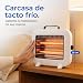 Estufa de Cuarzo 800W, 2 Potencias, Antivuelco Imagen de Estufa de Cuarzo 800W, 2 Potencias, Antivuelco