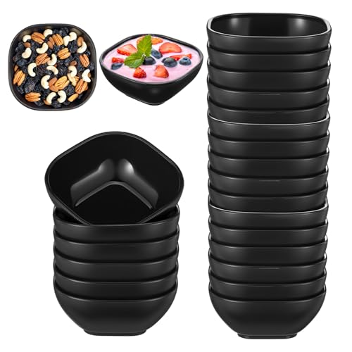 MAQUITA 20 Pack Small Bowls, 4.5 OZ Wheat Straw Soy Sauce Dishes, Unbreakable Dessert Bowls,Dipping Sauce Cups, Mini Prep,Snacks, BBQ