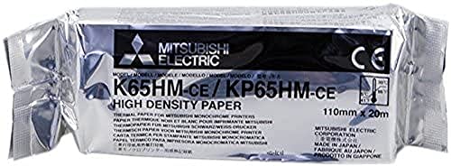 Papel térmico Mitsubishi K65HM P66 en rollo de 110 mm x 21 m para ecógrafos ultrasonido