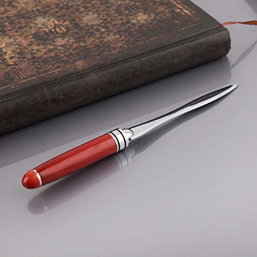 SHOTAY Brief Opener,Houten Handvat Letter Opener Roestvrij Staal Mes Split File Enveloppen Briefpapier - Afbeelding 6