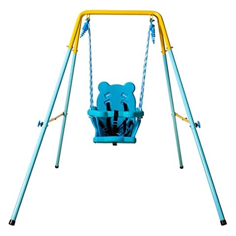 Toddler Outdoor Indoor Garden Swing Folding Baby Swing for Garden with Safety Chair Set Portable Swing for Baby Children's Gift Cover