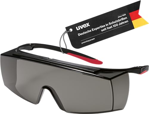 Uvex super f OTG 9169 - Überbrille für Brillenträger - Schutzbrille vor Infrarot UV Schweißen - Augenschutz für HPL/IPL-Haarentfernung - metallfrei Anti-Beschlag & kratzfest 14% (IR-ex 3)