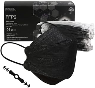 FFP2 fish-shaped mask box of 25 pieces CE certified masks mouthguard, with elastic band and adjustable nosepiece 5 filtration layers