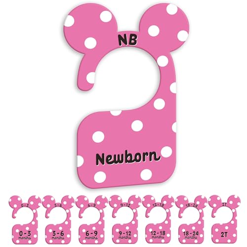 JMOST Girl Baby Closet Dividers for Nursery Closet Organizer, Newborn