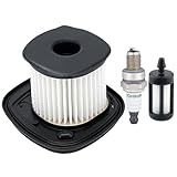 Hipa BG86 Air Filter for S-tihl BG86C BG 86 SH86 SH86C Leaf Blower Parts 4241-140-4400 4241-140-4403 with Spark Plug Fuel Filter Tune Up Kit