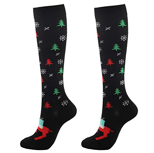 Qixiu Medias de compresión deportivas Cover