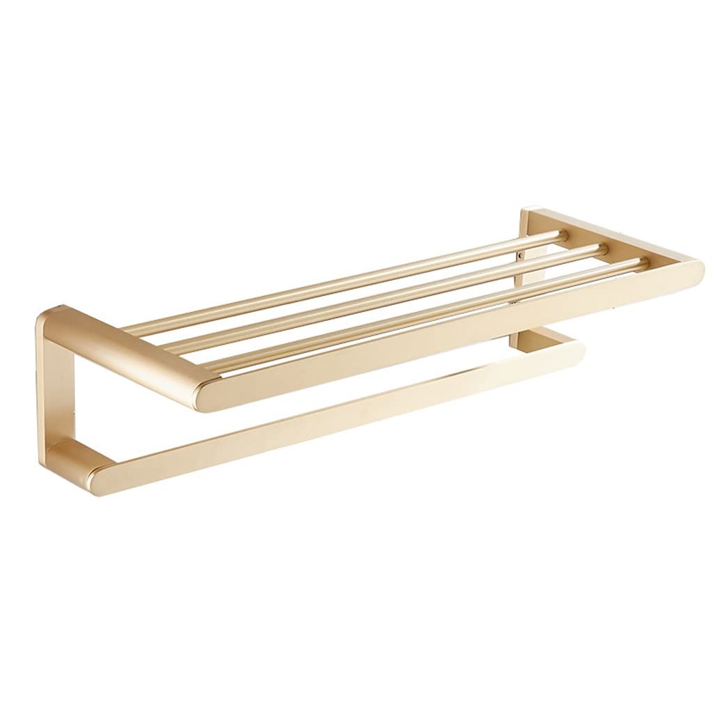 Porte-serviettes en laiton massif or brossé de qualité supérieure pour hôtel