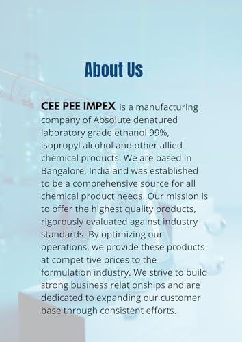 Image of High-Premium Quality Double-Distilled 99.9% Purity Denatured Ethanol ISO 9001:2015 Certified Suitable for Analytical & Laboratory Use Generic Brand | Net Volume: 500 ml