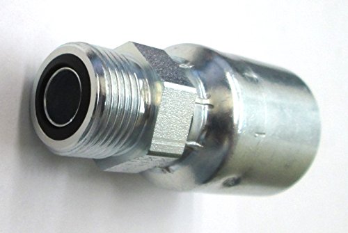 HF 1J043-06-06 - Parker 1J043-6-6 Fitting 3/8'' Hose X 3/8'' Male Seal-Lok - Rigid - (Forseal/O-Ring Face)