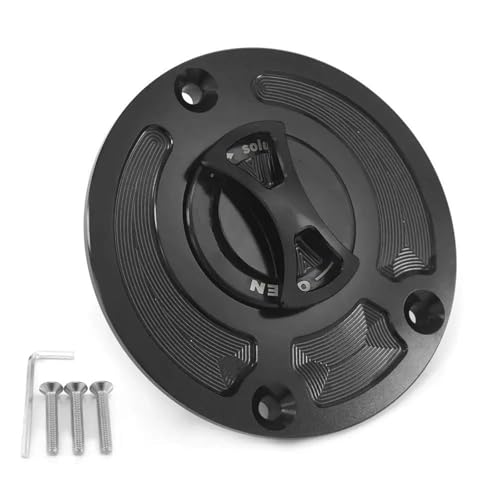 Bouchon de réservoir d'essence moto pour ER6F Ninja650R et Z125 accessoire remplacement noir