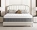 Bednew European King Mattress 5FT2, 12.2 Inch Innerspring Hybrid Mattress Double with Breathable Foam and Pocket Spring For Cool Comfort Sleep, Medium Firm Mattress(160x200x31cm)