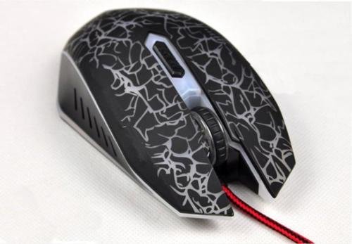 Mouse da Gioco Cablato Mouse Ottico Silenzioso per Giocatori di Fascia Alta, da Gioco Ultrapreciso, Design Ergonomico 130x71x43mm, Plug and Play (Come mostrato)